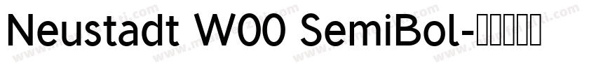 Neustadt W00 SemiBol字体转换